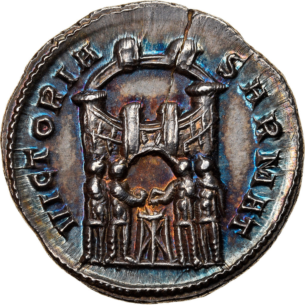 Coin, Diocletian, Argenteus, Ticinum, MS(63), Silver, RIC:16a