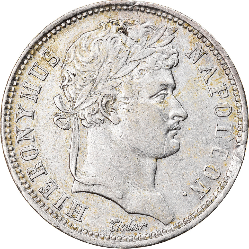 Coin, German States, WESTPHALIA, Jerome, 2 Franken, 1808, Cassel, EF(40-45)