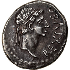 Moeda, Juba II and Cleopatra Selene, Denarius, MS(60-62), Prata, SNG-Cop:590