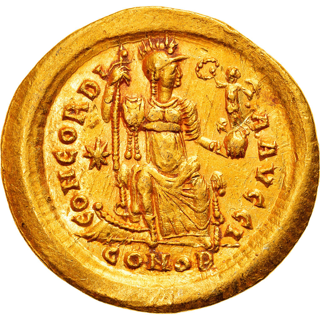 Coin, Theodosius II, Solidus, Constantinople, MS(60-62), Gold, RIC:202