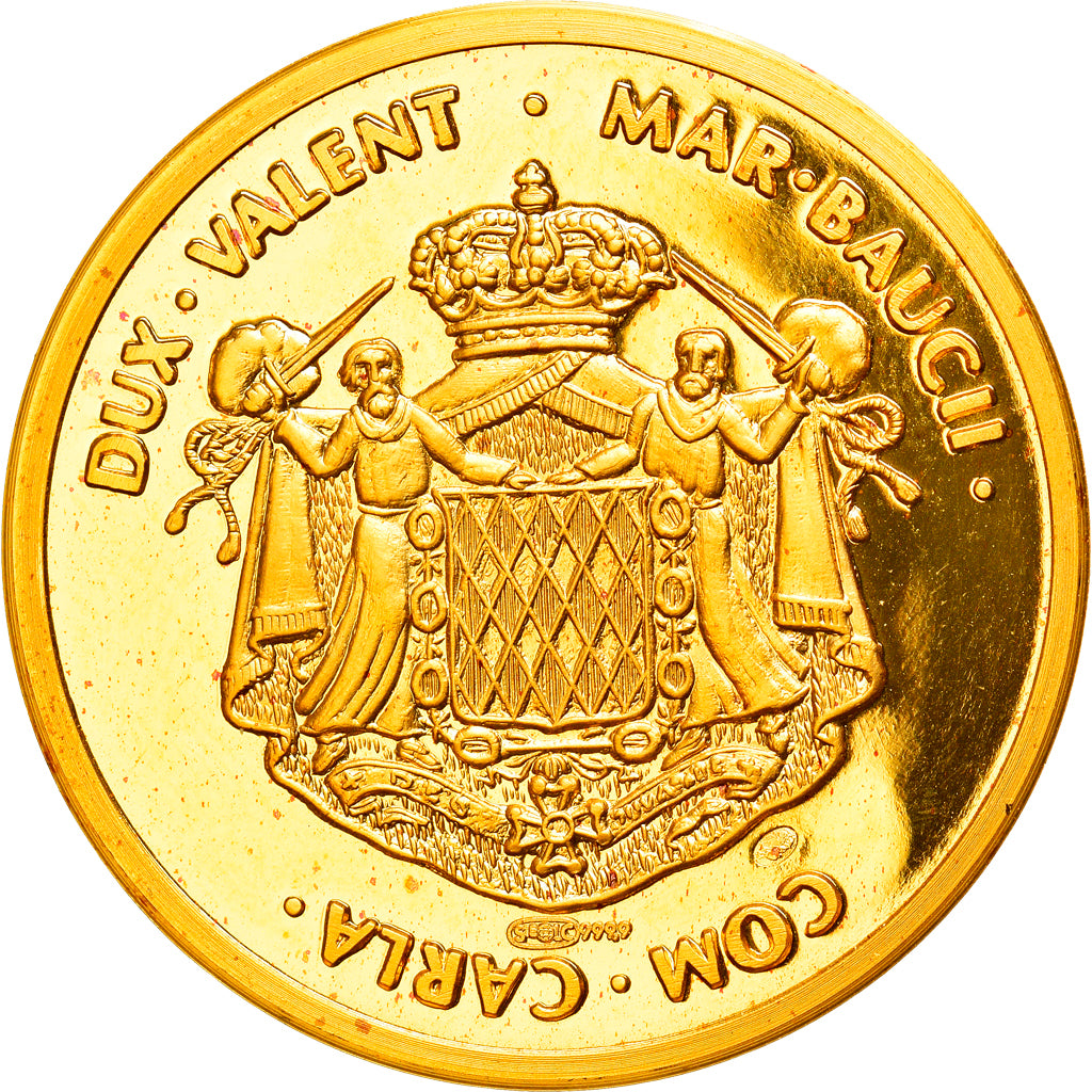 Monaco, Medal, Rainier III et Grace, MS(65-70), Gold