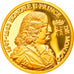 Mónaco, medalla, Honoré II, FDC, Oro