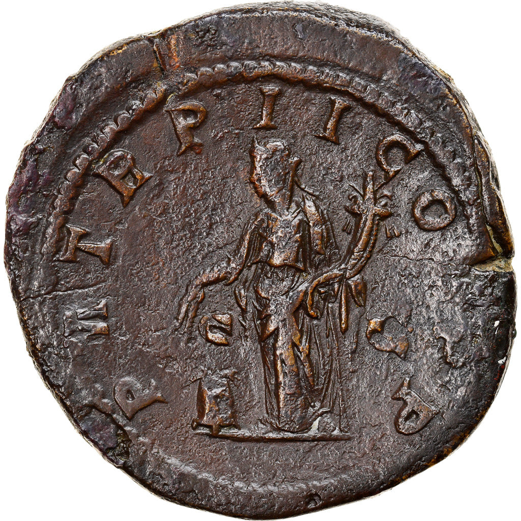 Coin, Macrinus, Sestertius, AD 217-218, Roma, EF(40-45), Bronze, RIC:146