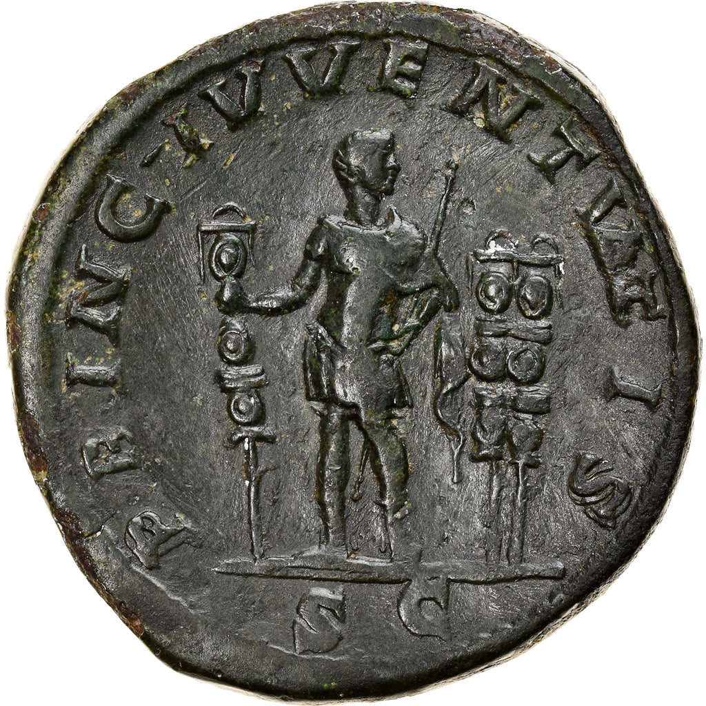 Coin, Diadumenian, Sestertius, AD 217-218, Roma, EF(40-45), Bronze, RIC:211