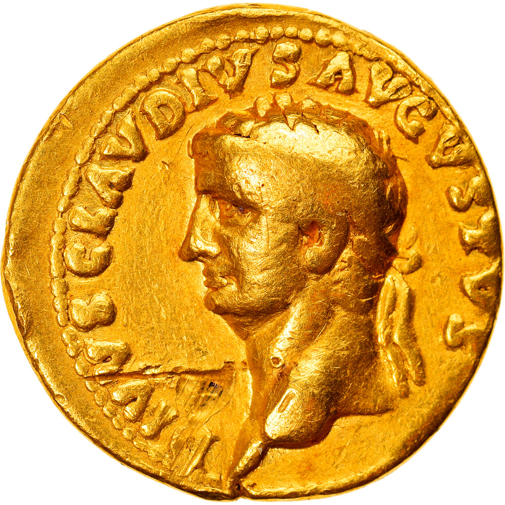 Coin, Divus Claudius, Aureus, 54., Rome, Very rare, VF(30-35), Gold, RIC:4.
