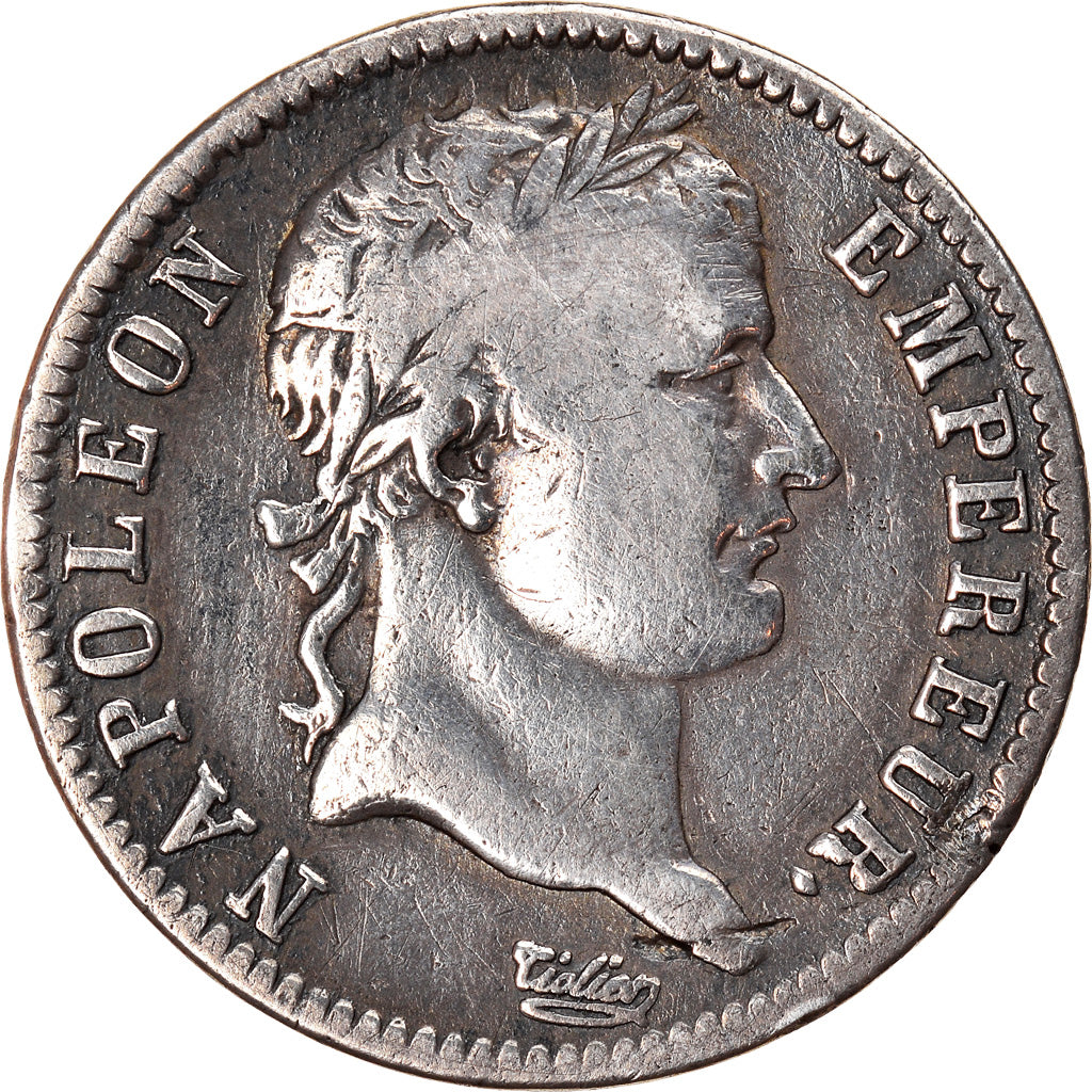 Coin, France, Napoléon I, Franc, 1809, Perpignan, VF(20-25), Silver, KM:692.12