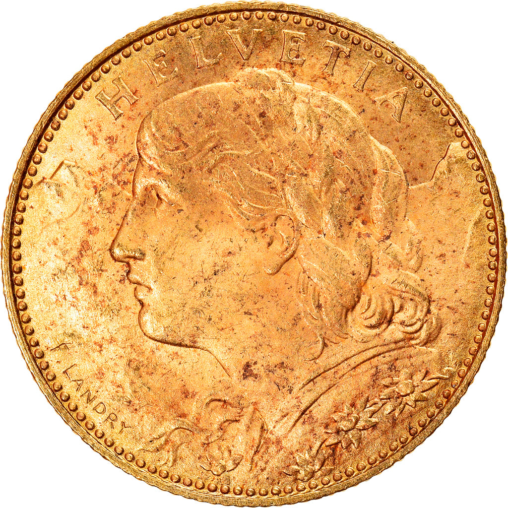 Monnaie, Suisse, 10 Francs, 1922, Bern, SPL, Or, KM:36