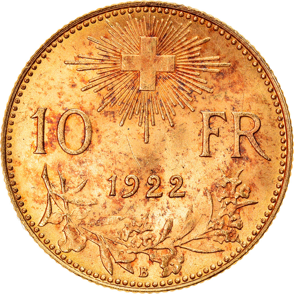 Monnaie, Suisse, 10 Francs, 1922, Bern, SPL, Or, KM:36