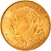 Coin, Switzerland, 10 Francs, 1922, Bern, MS(63), Gold, KM:36
