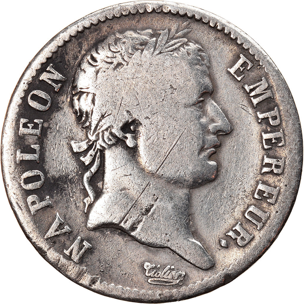 Moneta, Francia, Napoléon I, Franc, 1811, Bordeaux, MB, Argento, KM:692.8