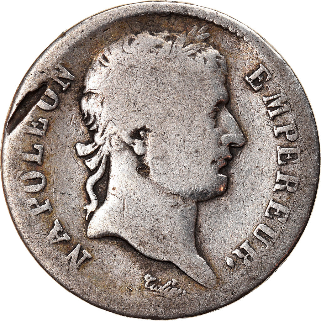 Moneda, Francia, Napoléon I, Franc, 1811, Marseille, BC+, Plata, KM:692.11