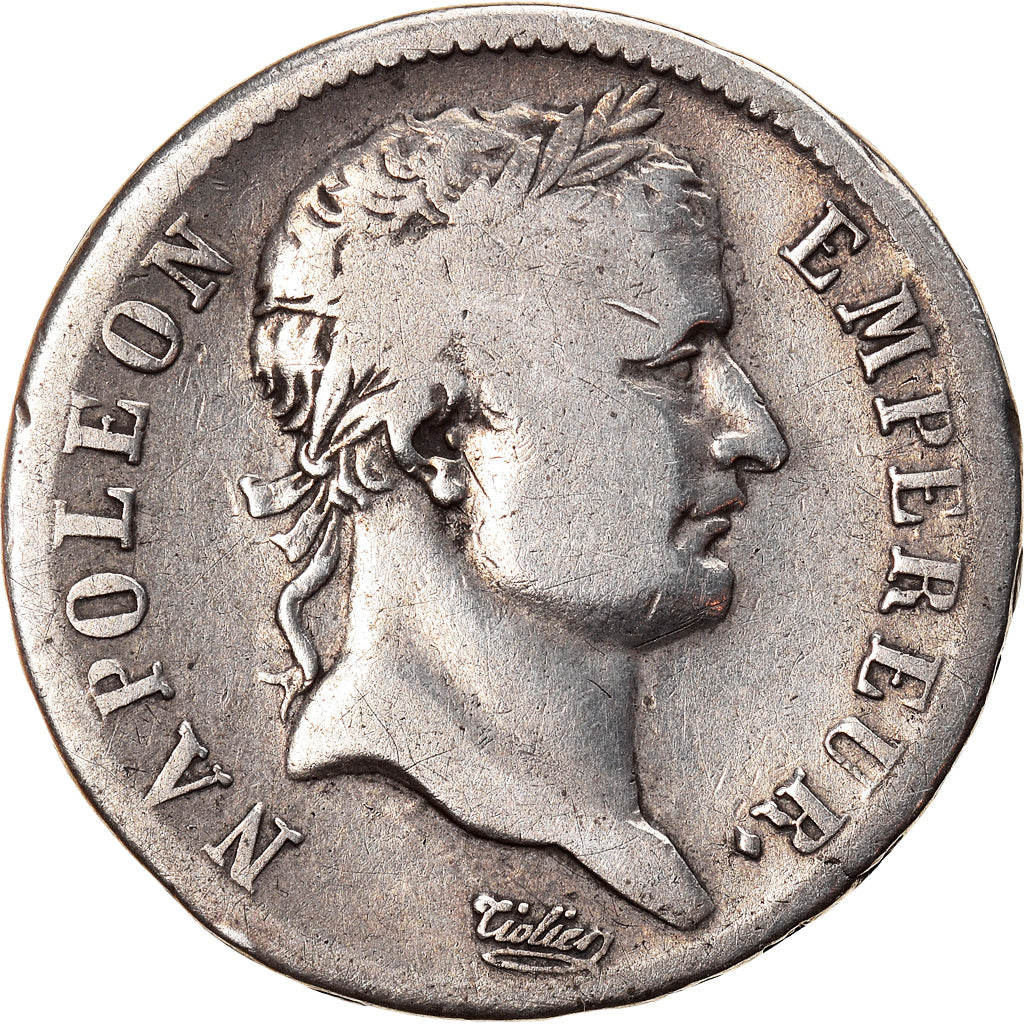 Coin, France, Napoléon I, Franc, 1812, Lyon, VF(20-25), Silver, KM:692.5, Le