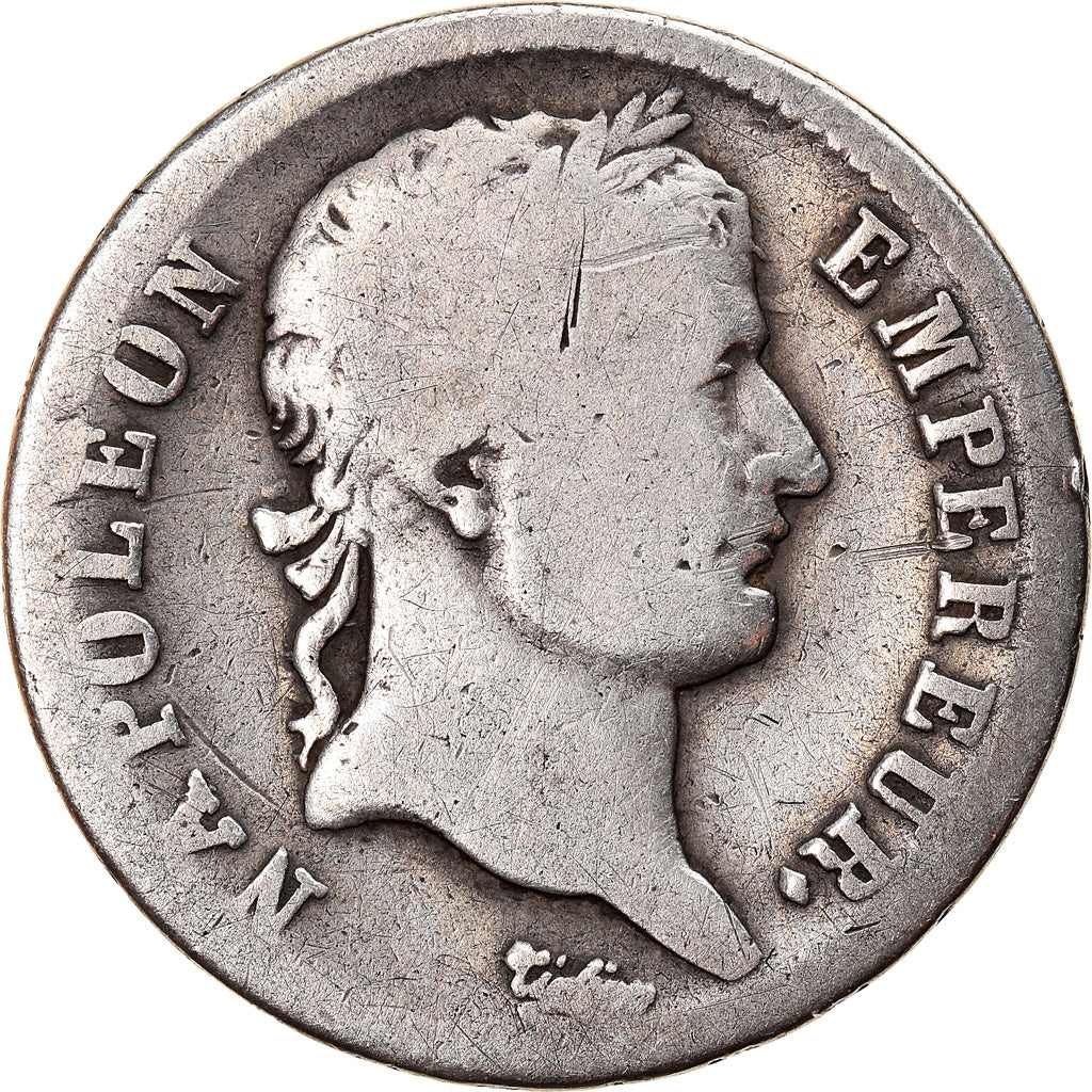 Coin, France, Napoléon I, Franc, 1812, La Rochelle, VF(20-25), Silver