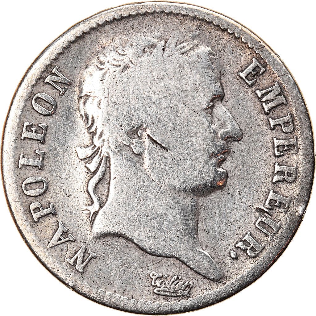 Moneta, Francja, Napoléon I, Franc, 1813, Limoges, VF(20-25), Srebro, KM:692.7