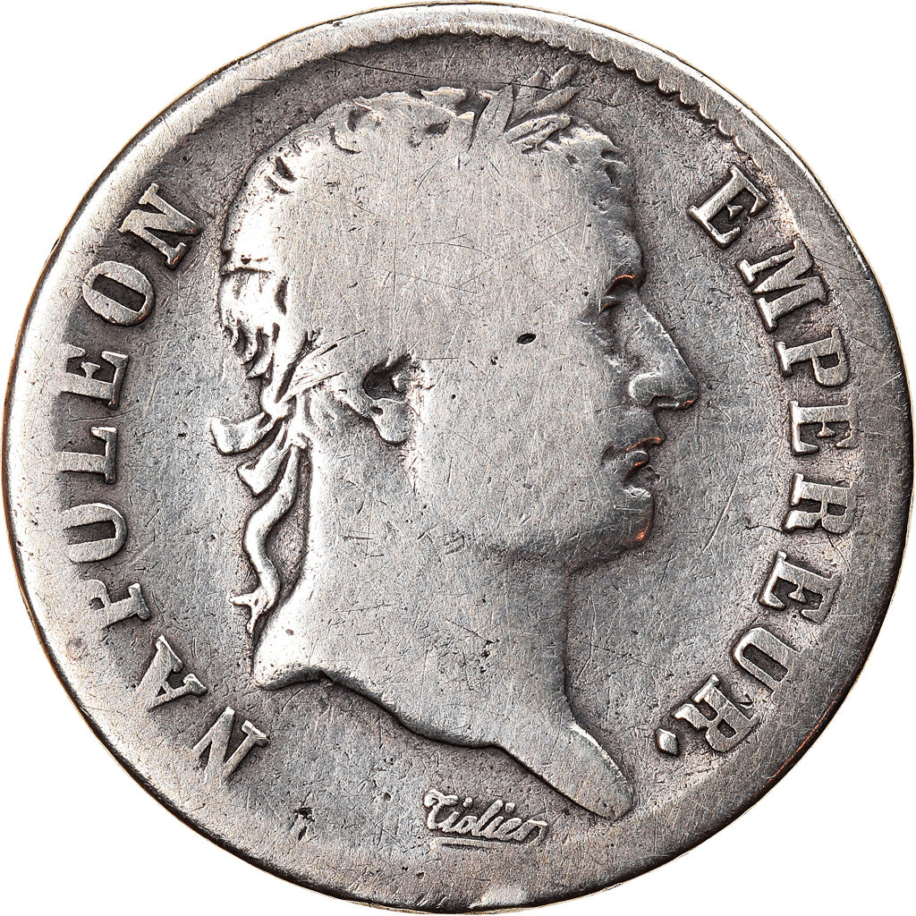 Monnaie, France, Napoléon I, Franc, 1813, Utrecht, B+, Argent, KM:692.17