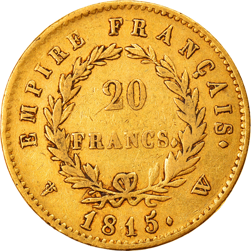 Coin, France, 20 Francs, 1815, Lille, Cent Jours, EF(40-45), Gold, KM:705.3