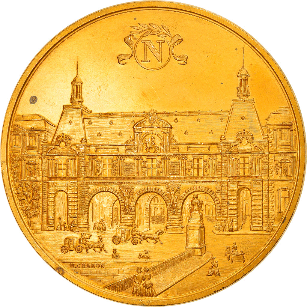 France, Medal, Napoléon III, Le Louvre, Lefuel, History, 1975, Charon