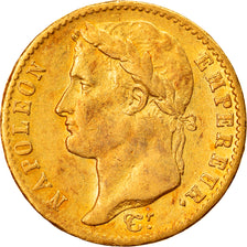 Moneta, Francia, 20 Francs, 1815, Lille, Cent Jours, BB+, Oro, KM:705.3