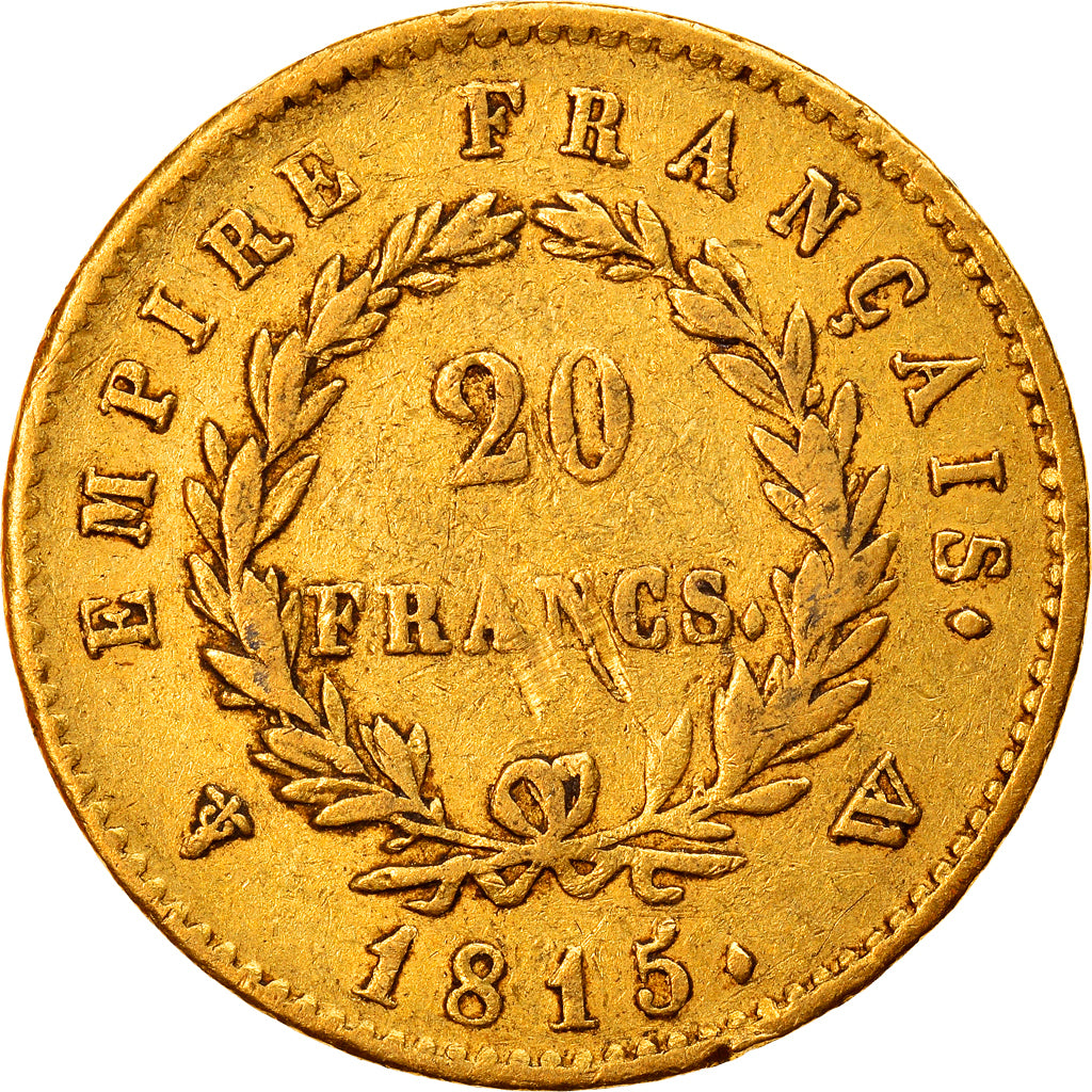 Monnaie, France, 20 Francs, 1815, Lille, Cent Jours, TTB+, Or, Gadoury:1025a