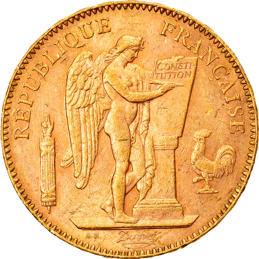 Coin, France, Génie, 50 Francs, 1896, Paris, AU(55-58), Gold, KM:831