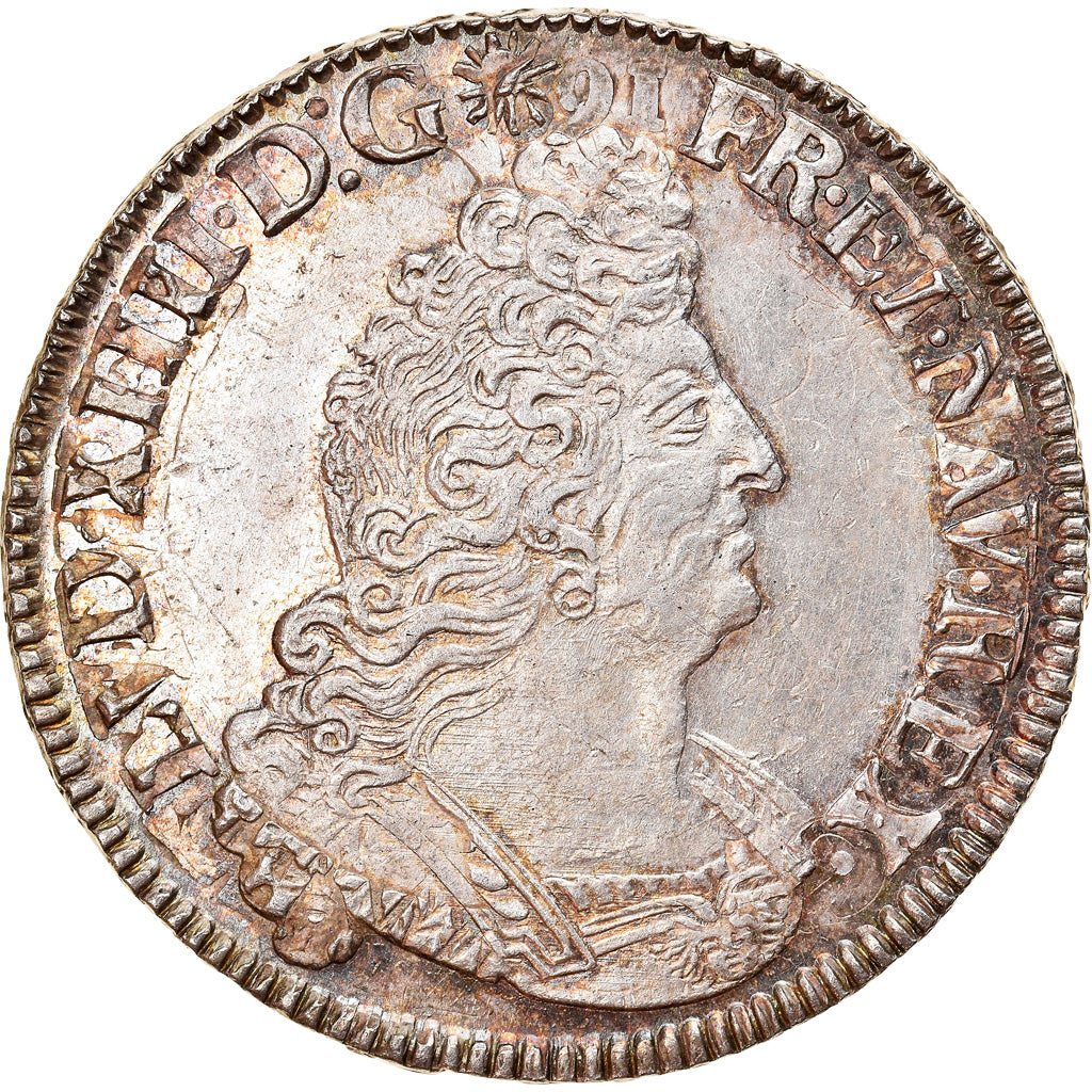 Munten, Frankrijk, Louis XIV, 1/2 Écu aux palmes, 1/2 Ecu, 1694, Tours, PR