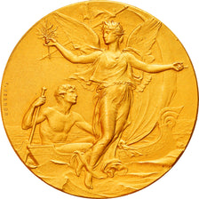 France, Médaille, Prince de Bourbon, Yacht Club de France, 1913, SPL, Or