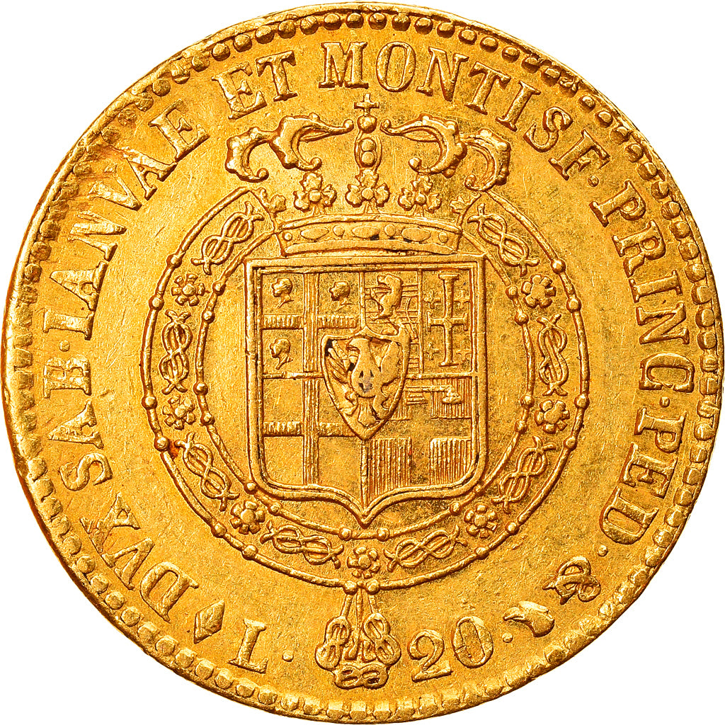 Coin, ITALIAN STATES, SARDINIA, Vittorio Emanuele I, 20 Lire, 1820, Torino