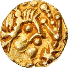Monnaie, France, Sigebert III, Triens, 639-656, Banassac, Très rare, TTB+, Or