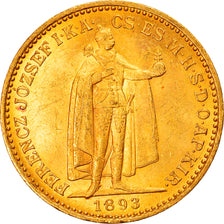 Monnaie, Hongrie, Franz Joseph I, 20 Korona, 1893, Kormoczbanya, SUP, Or, KM:486