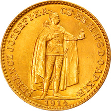 Monnaie, Hongrie, Franz Joseph I, 20 Korona, 1914, Kormoczbanya, SUP+, Or
