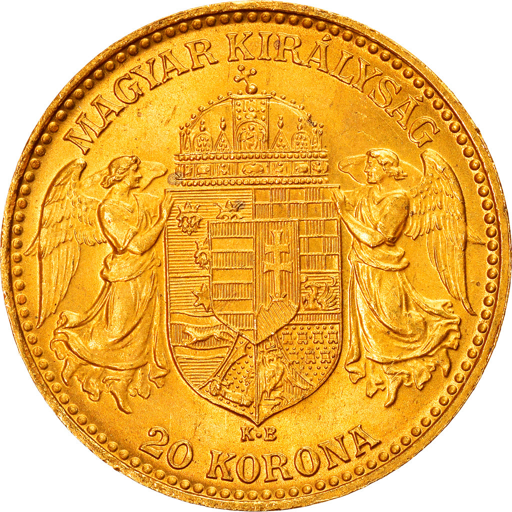 Monnaie, Hongrie, Franz Joseph I, 20 Korona, 1914, Kormoczbanya, SUP+, Or