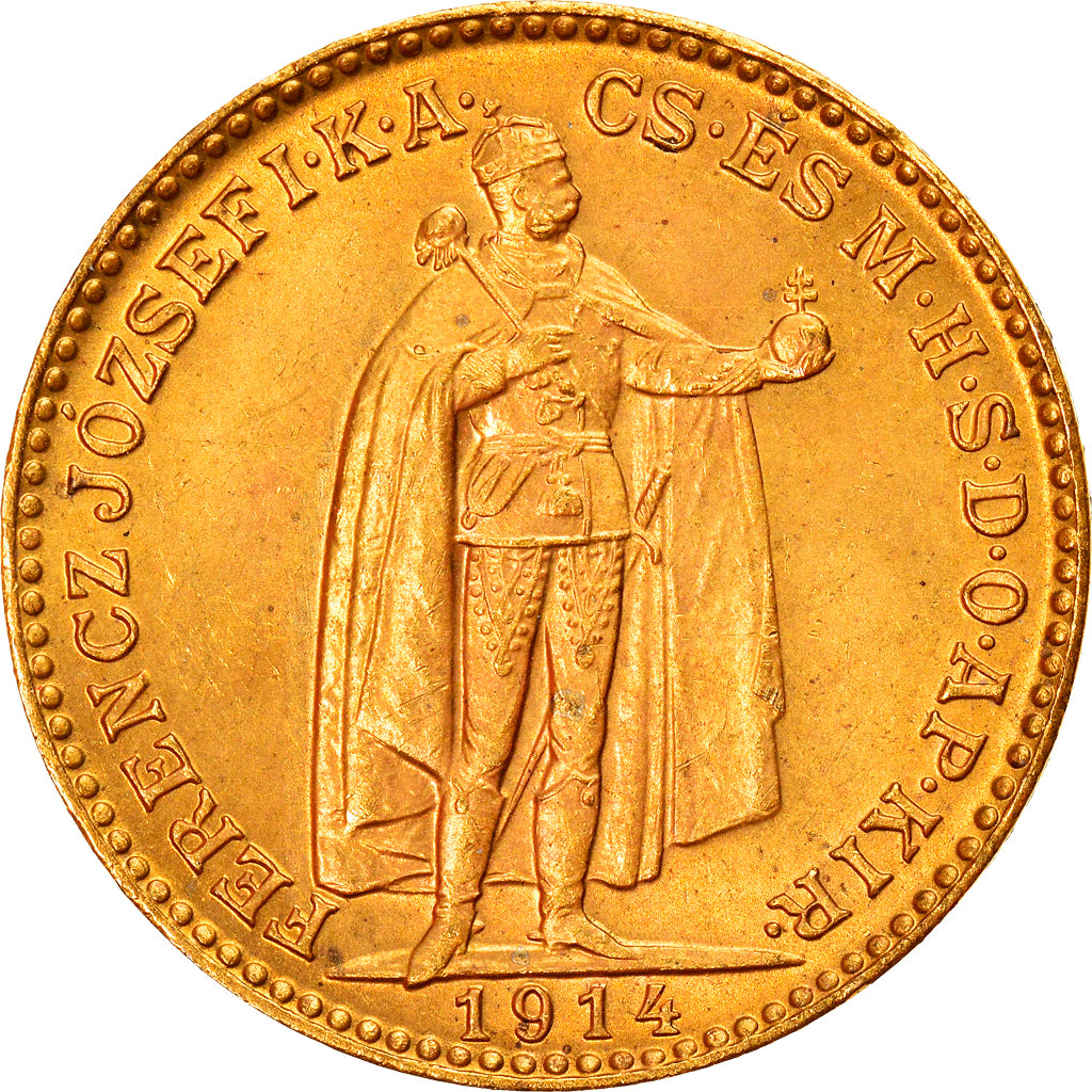 Moeda, Hungria, Franz Joseph I, 20 Korona, 1914, Kormoczbanya, MS(60-62)