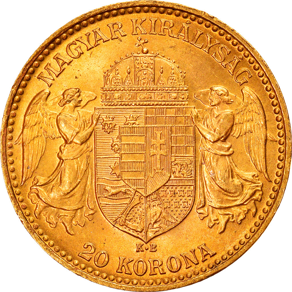Moeda, Hungria, Franz Joseph I, 20 Korona, 1914, Kormoczbanya, MS(60-62)