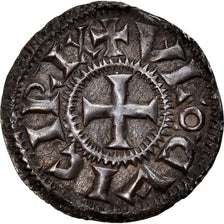 Moeda, França, Louis IV d'Outremer, Denarius, 942-946, Rouen, Extremamento