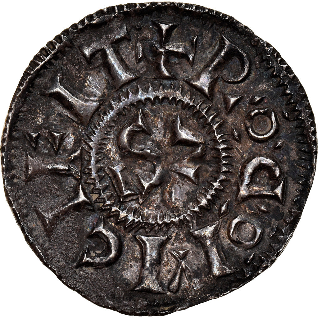 Monnaie, France, Louis IV d'Outremer, Denier, 942-946, Rouen, Extremely rare