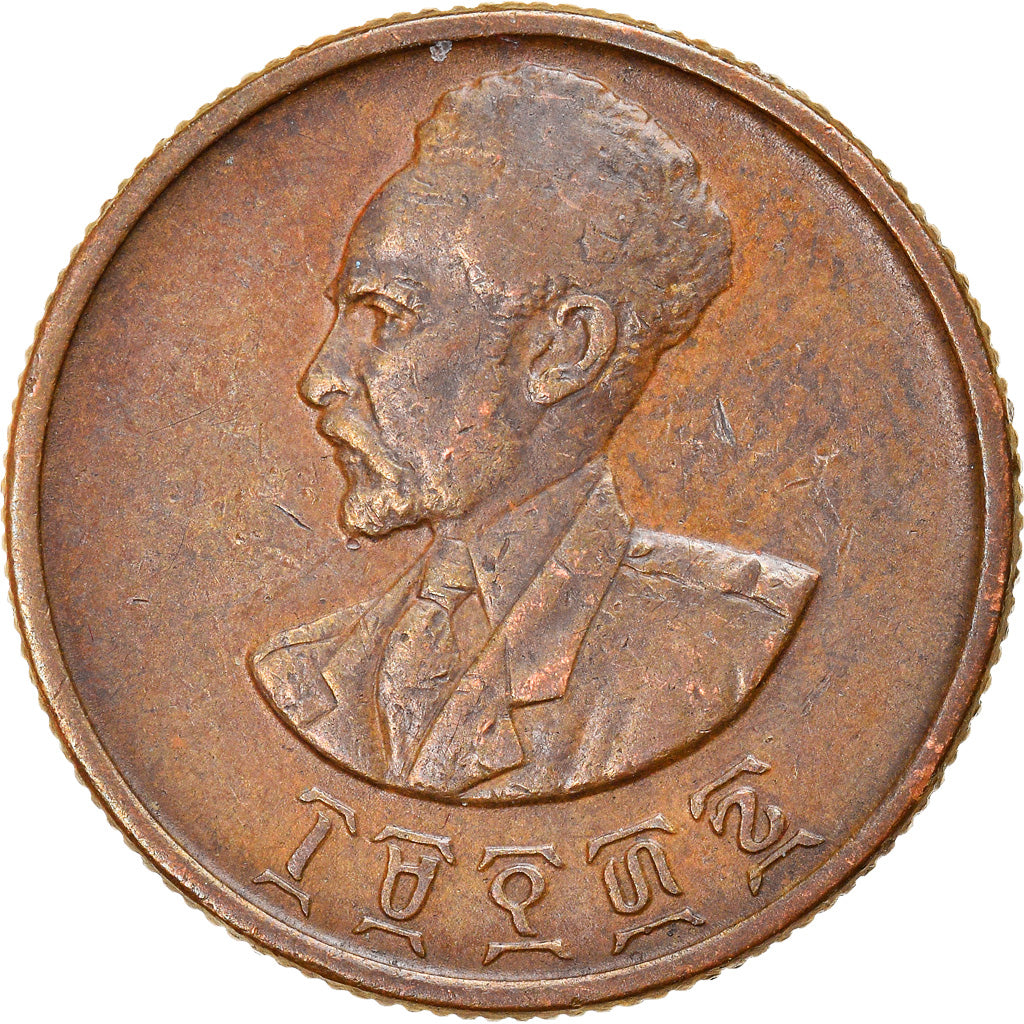 Münze, Äthiopien, Haile Selassie I, 10 Cents, Assir Santeem, 1944, SS, Kupfer