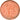 Moneta, Etiopia, Menelik II, 1/32 Birr, 1889, VF(30-35), Miedź lub Mosiądz
