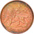Coin, Ethiopia, Menelik II, 1/32 Birr, 1889, VF(30-35), Copper Or Brass, KM:11