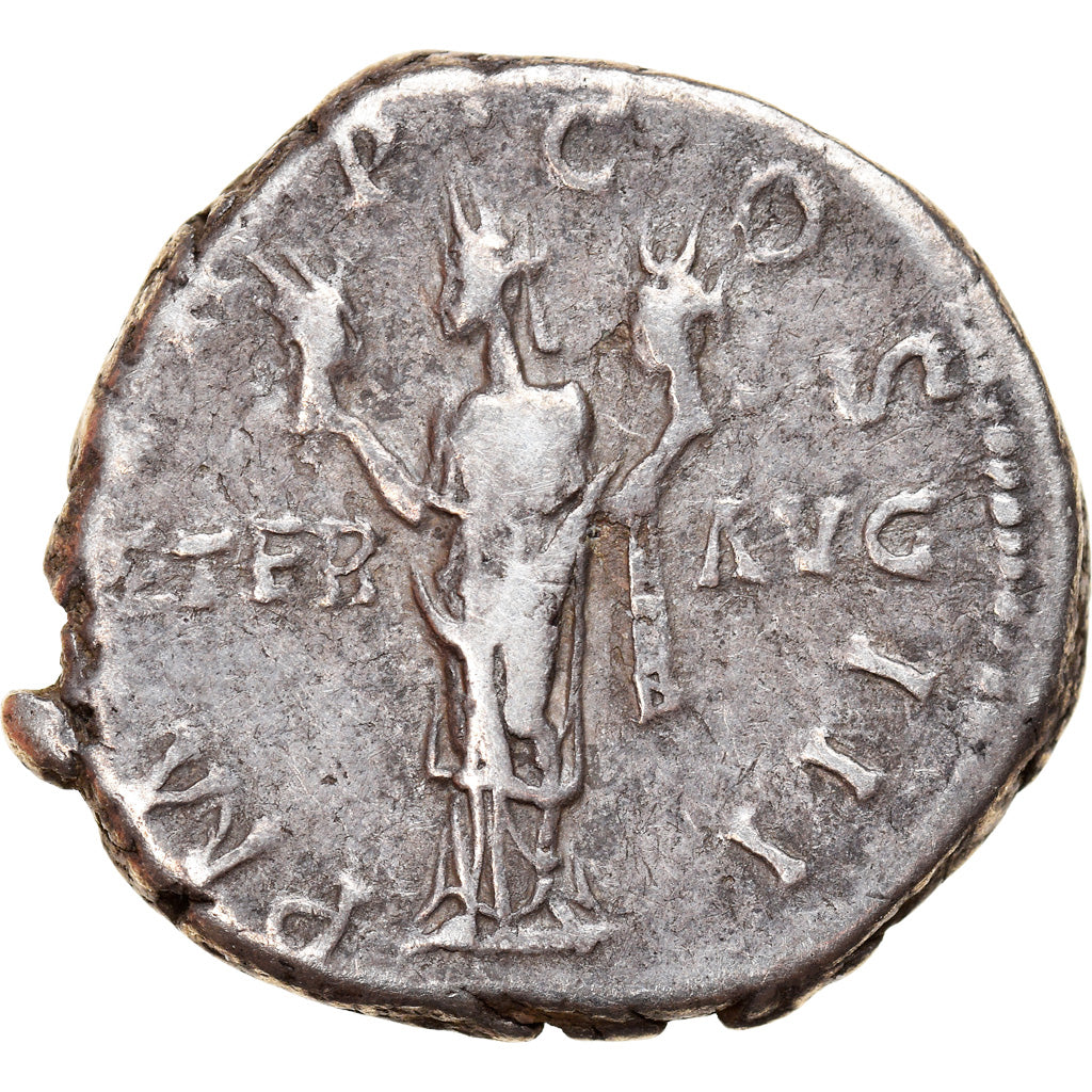 Coin, Hadrian, Denarius, Roma, VF(30-35), Silver, RIC:115