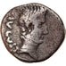 Coin, Augustus, Quinarius, 29-28 BC, Emerita, VF(30-35), Silver, RIC:1A