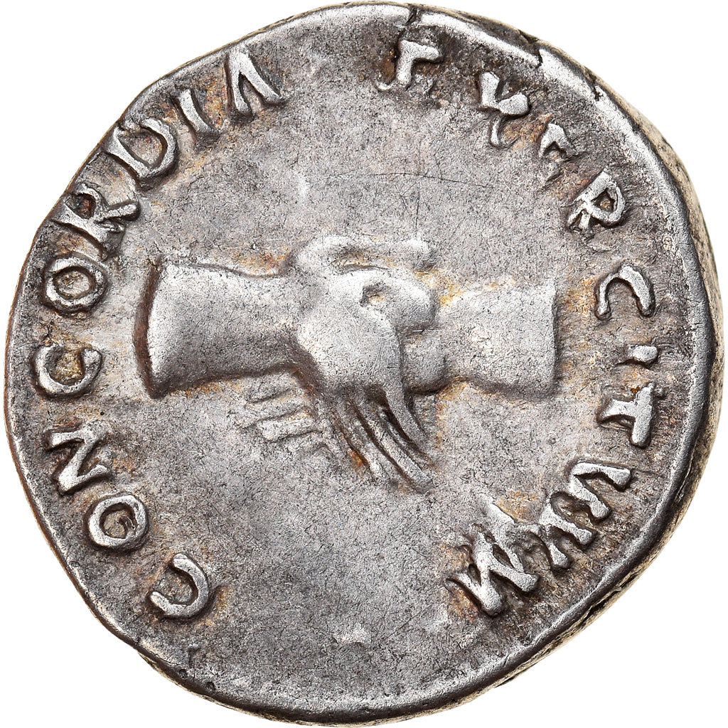 Coin, Nerva, Denarius, AD 97, Roma, EF(40-45), Silver, RIC:14