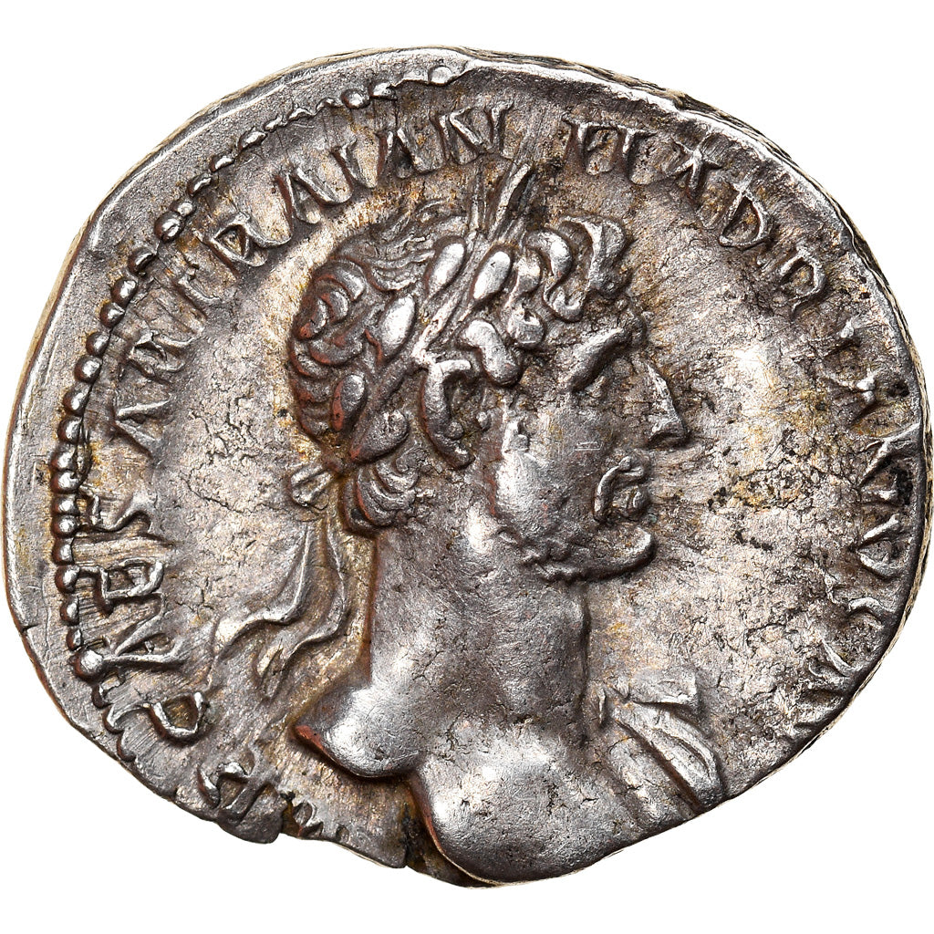Coin, Hadrian, Denarius, Rome, AU(50-53), Silver, RIC:45a