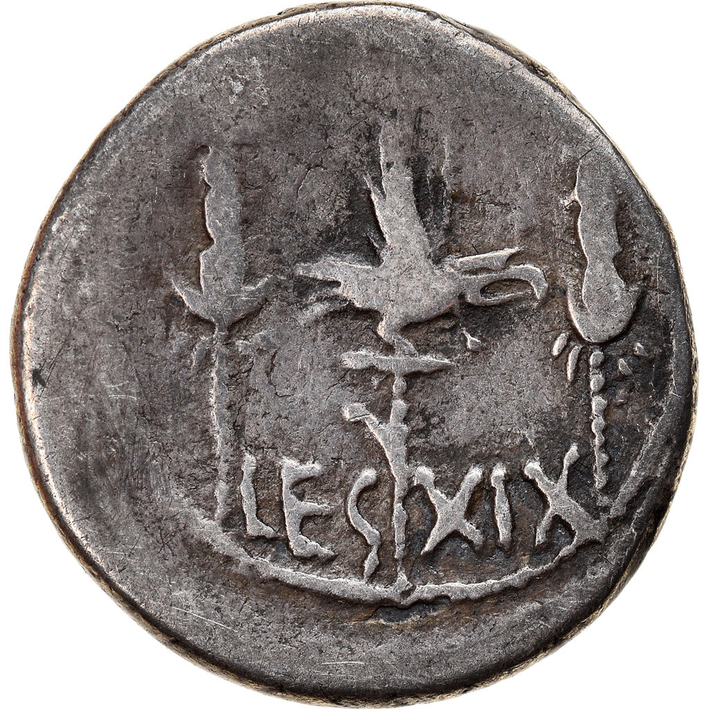 Coin, Marcus Antonius, Denarius, Rome, Rare, VF(20-25), Silver, Crawford:544/35