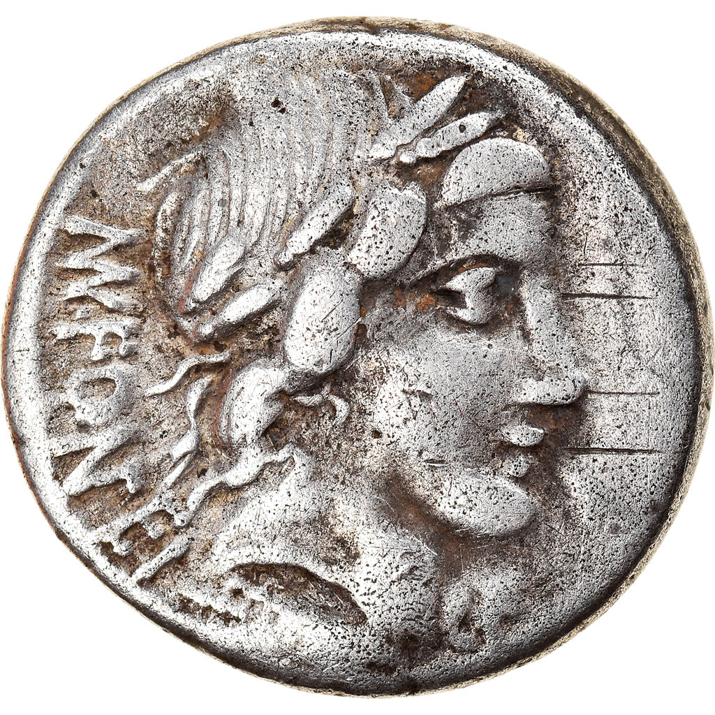 Coin, Fonteia, Denarius, Rome, VF(20-25), Silver, Crawford:353/1a
