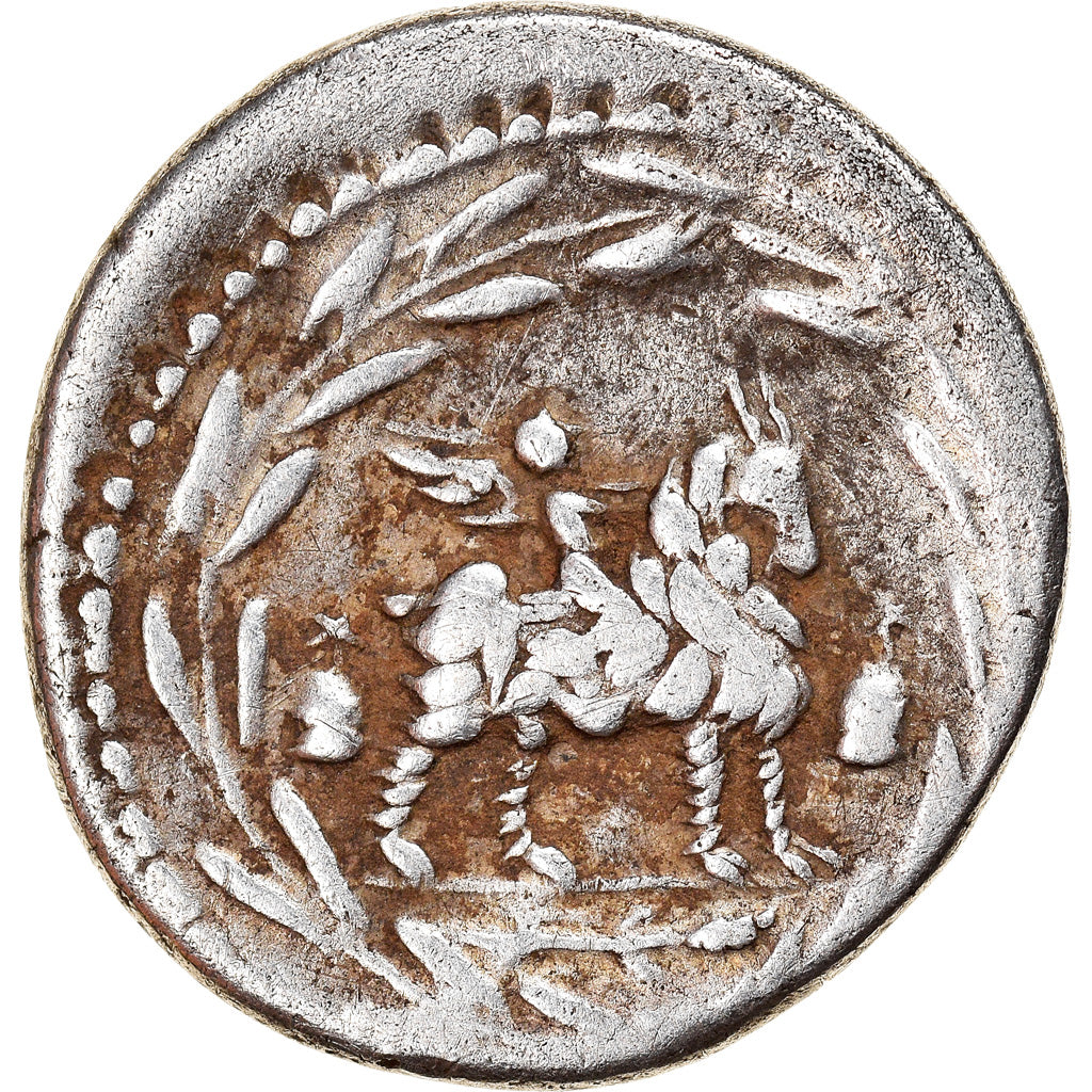 Coin, Fonteia, Denarius, Rome, VF(20-25), Silver, Crawford:353/1a