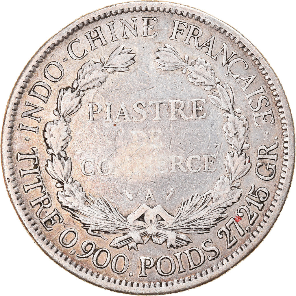 Coin, FRENCH INDO-CHINA, Piastre, 1895, Paris, VF(30-35), Silver, KM:5a.1