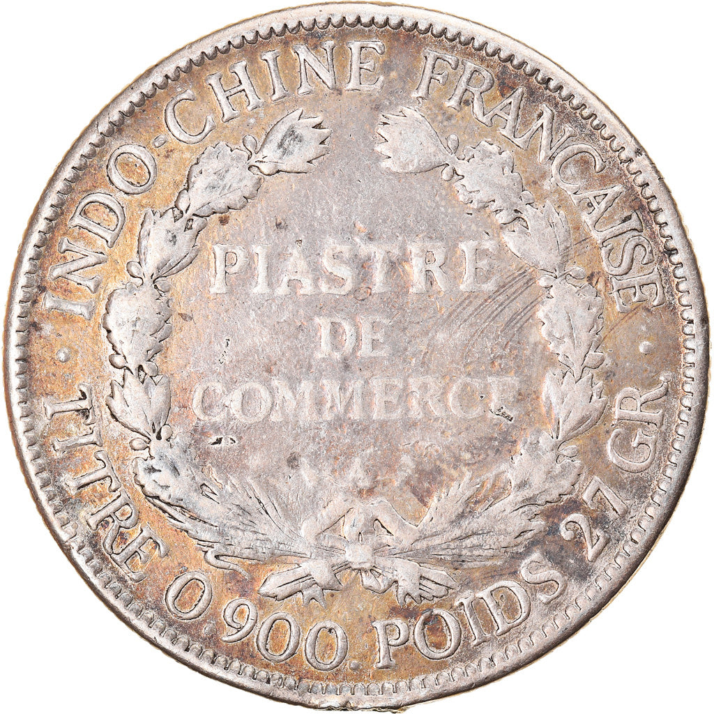 Coin, FRENCH INDO-CHINA, Piastre, 1899, Paris, VF(30-35), Silver, KM:5a.1