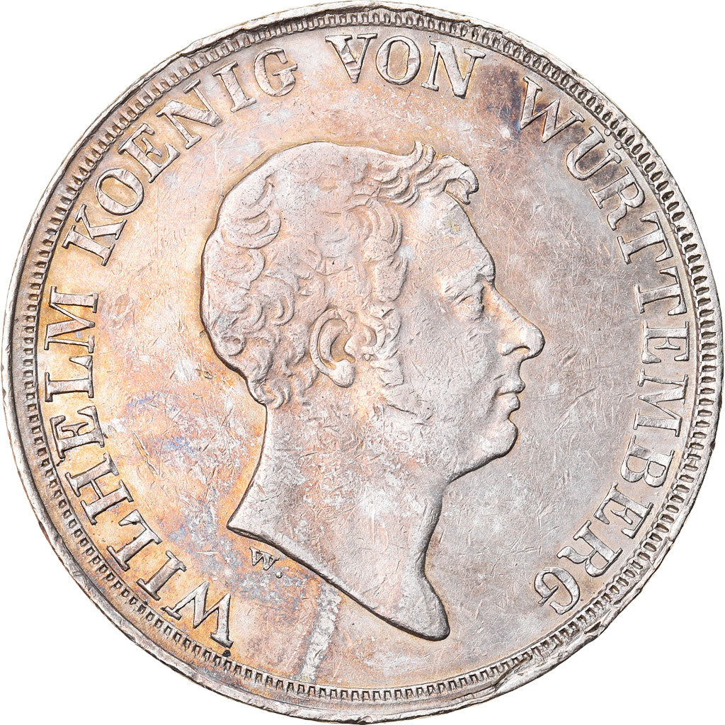 Coin, German States, WURTTEMBERG, Wilhelm I, Thaler, 1833, Stuttgart, MS(60-62)