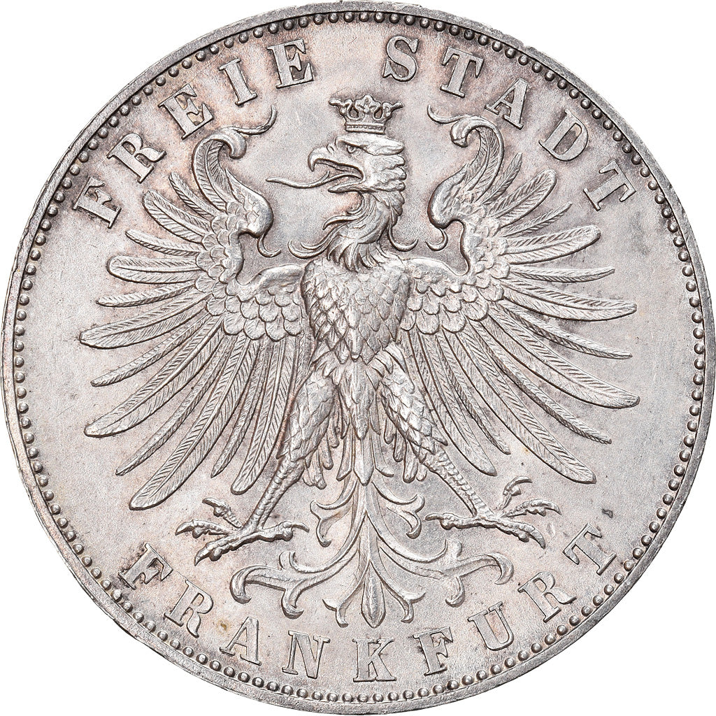 Coin, German States, FRANKFURT AM MAIN, Thaler, 1862, Frankfurt, AU(55-58)