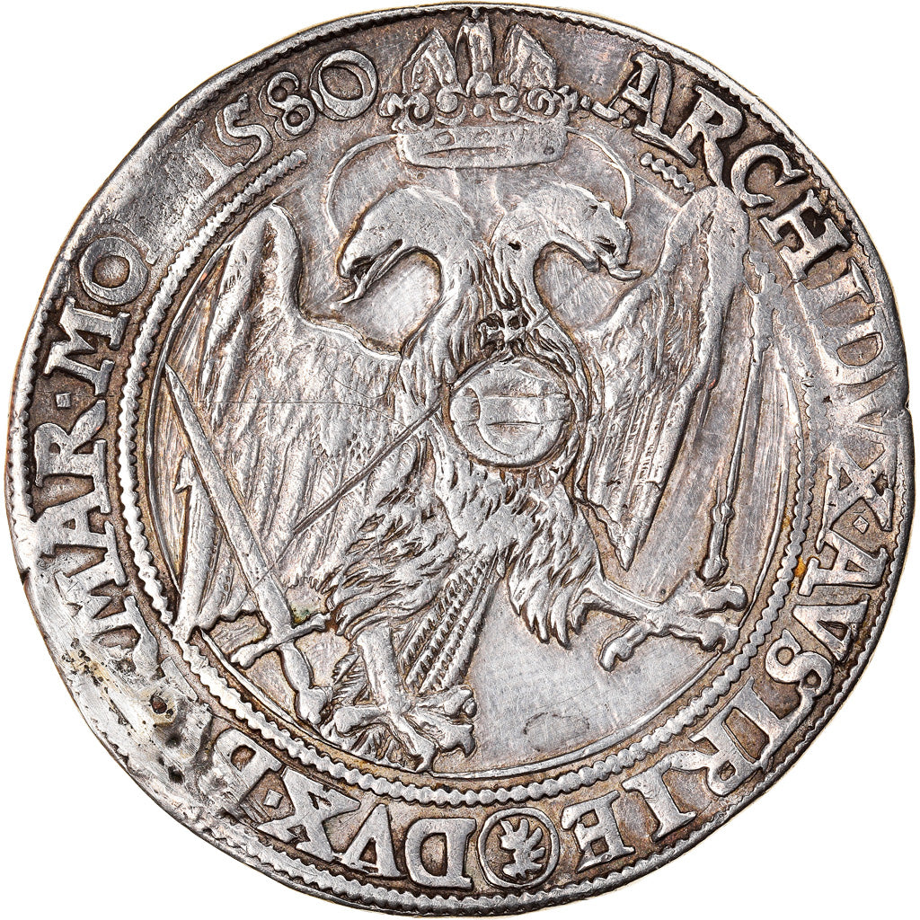 Coin, AUSTRIAN STATES, Rudolf II, Reichstaler, 1580, Kuttenberg, EF(40-45)